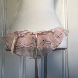 NWOT Victoria’s Secret pink mesh panty